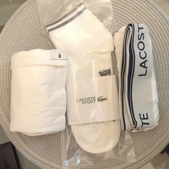 Lacoste Other - 3 item "Man-gerie" 🤣 bundle - white